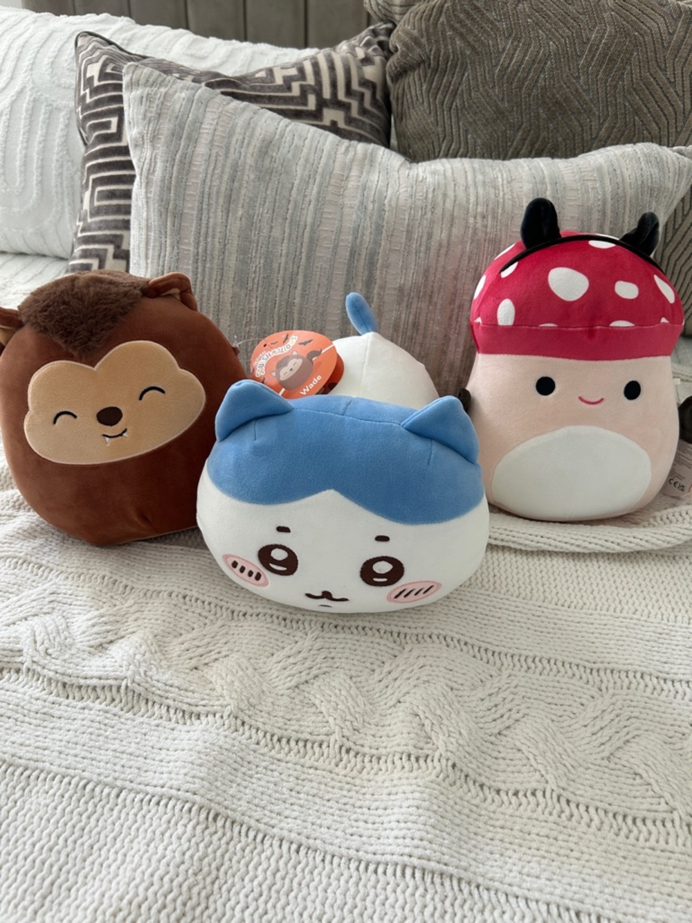 Set of Squishmallows & Miniso Chiikawa plush - NWT